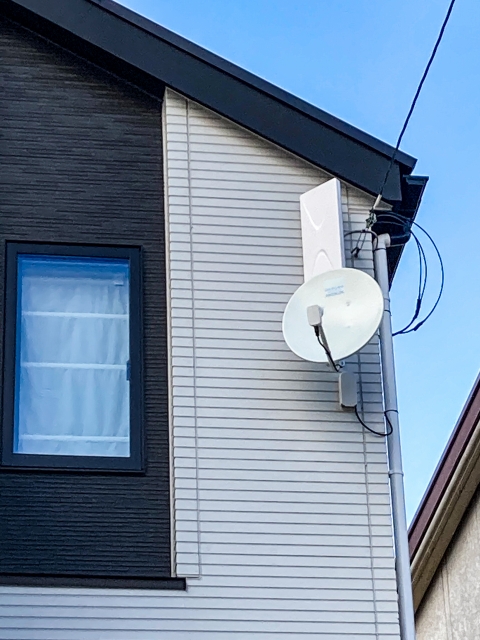 アンテナの電気工事